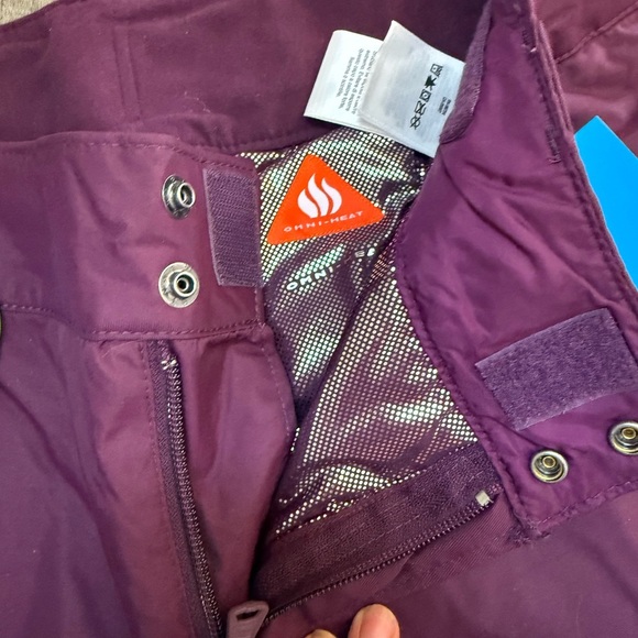 Columbia Women’s Bugaboo Burgundy Snow Pants NWT - Picture 3 of 9